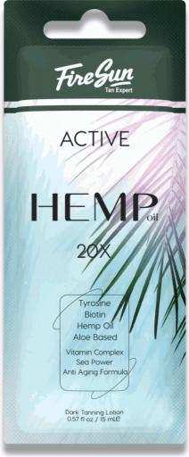 Крем для солярия FIRESUN Active Hemp 20X