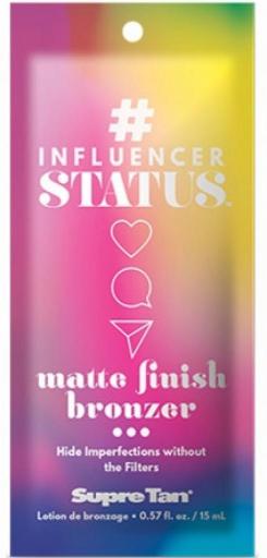 #Infuencer  - бронзатор замедленного действия и эффектом сияния цвета.